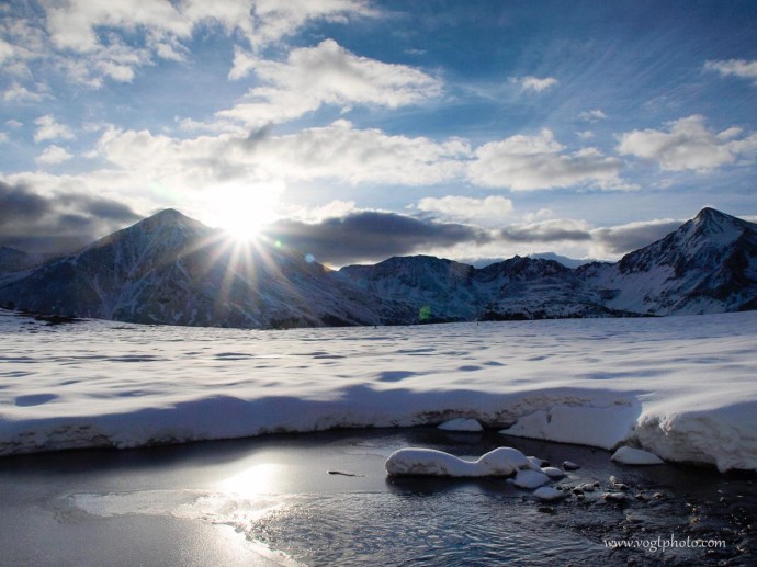 Mount Huron Sun Burst - Collegiate Peaks Wilderness, Colorado 20090525-Huron Peak-01-w
